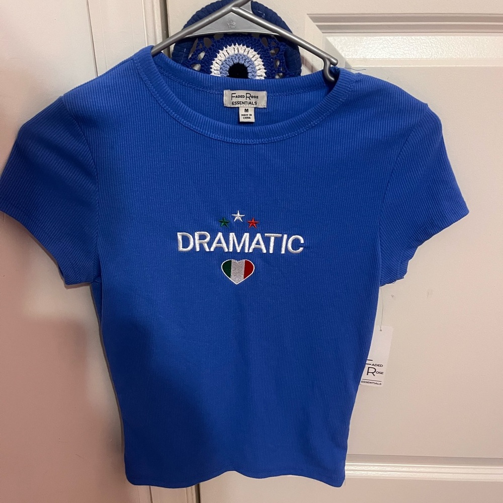 Dramatic Blue Short Sleeve Tee